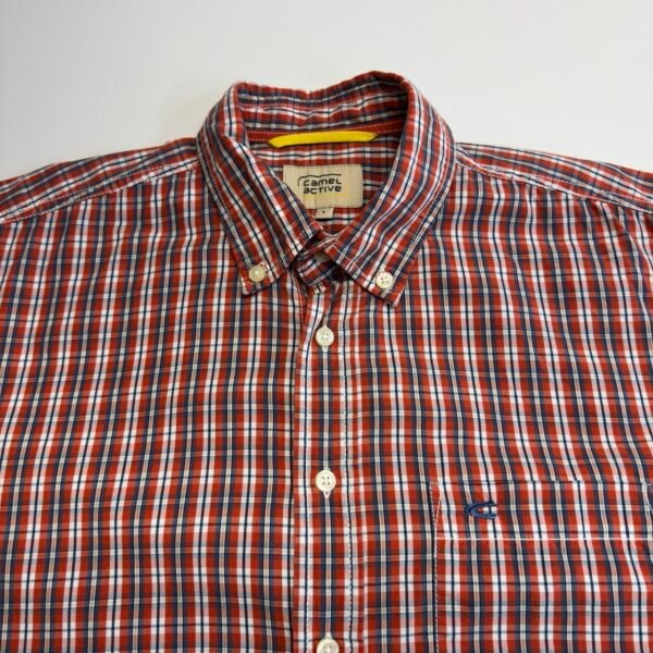 Camel Active Shirt Multicolor Plaid L Men’s Long Sleeve