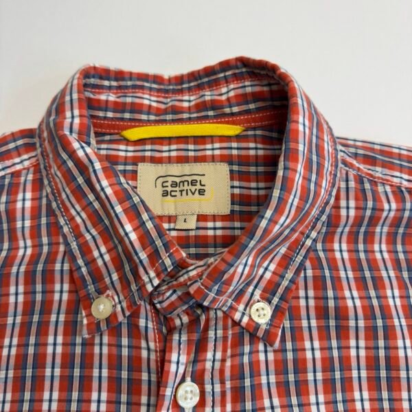 Camel Active Shirt Multicolor Plaid L Men’s Long Sleeve