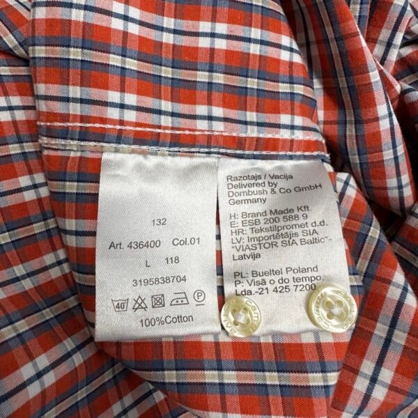 Camel Active Shirt Multicolor Plaid L Men’s Long Sleeve