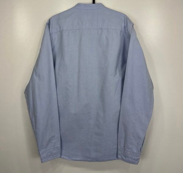 NN07 Samuel 5677 Shirt Men's XL Blue Slim Long Sleeve Oxford Grandad