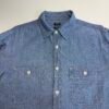 Uniqlo Chambray Overshirt Blue Men’s S Slim Fit Long Sleeve