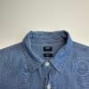 Uniqlo Chambray Overshirt Blue Men’s S Slim Fit Long Sleeve