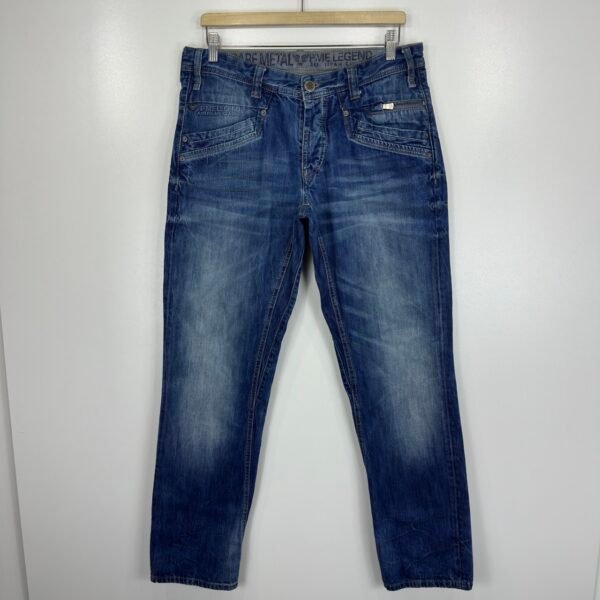 PME Legend Bare Metal Jeans Blue W33 L31 Men’s Straight Fit