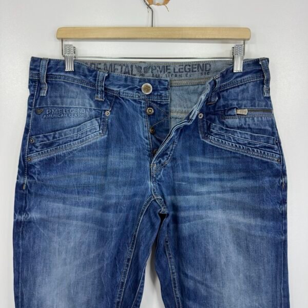 PME Legend Bare Metal Jeans Blue W33 L31 Men’s Straight Fit