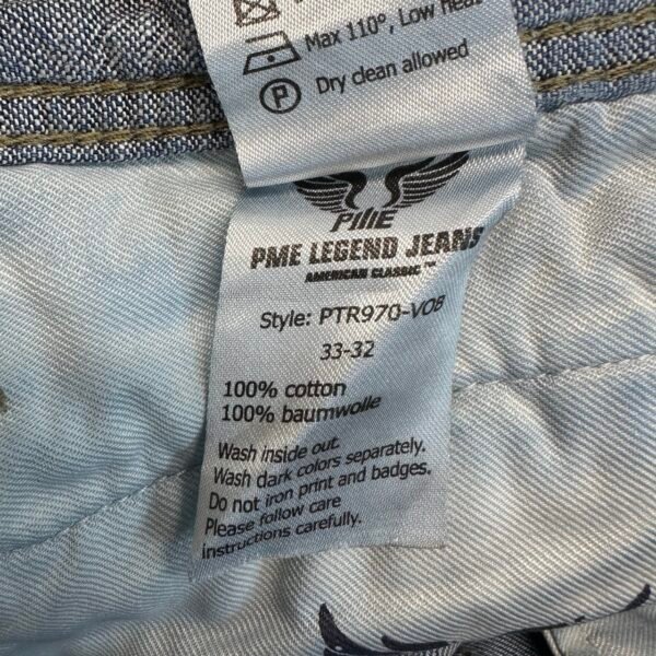 PME Legend Bare Metal Jeans Blue W33 L31 Men’s Straight Fit