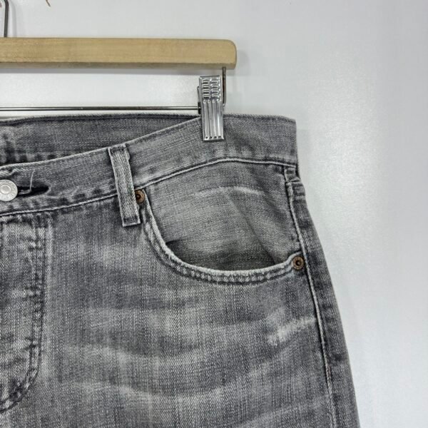 Levi’s 501 Jeans Grey W35 L32 Men’s Straight Fit Distressed