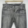 Levi’s 501 Jeans Grey W35 L32 Men’s Straight Fit Distressed