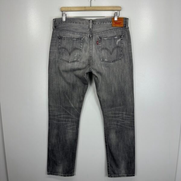 Levi’s 501 Jeans Grey W35 L32 Men’s Straight Fit Distressed
