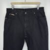 Wrangler Texas Jeans Black W37 L34 Men’s Straight Fit Zip