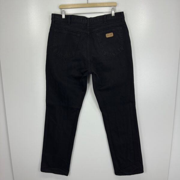 Wrangler Texas Jeans Black W37 L34 Men’s Straight Fit Zip