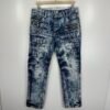 Kosmo Lupo Jeans Blue W36 L32 Men’s Acid Wash Straight Zip