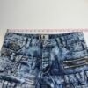 Kosmo Lupo Jeans Blue W36 L32 Men’s Acid Wash Straight Zip