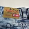 Kosmo Lupo Jeans Blue W36 L32 Men’s Acid Wash Straight Zip