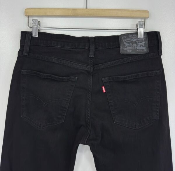 Levi’s 502 Taper Jeans Black W32 L30 Men’s Stretch Slim