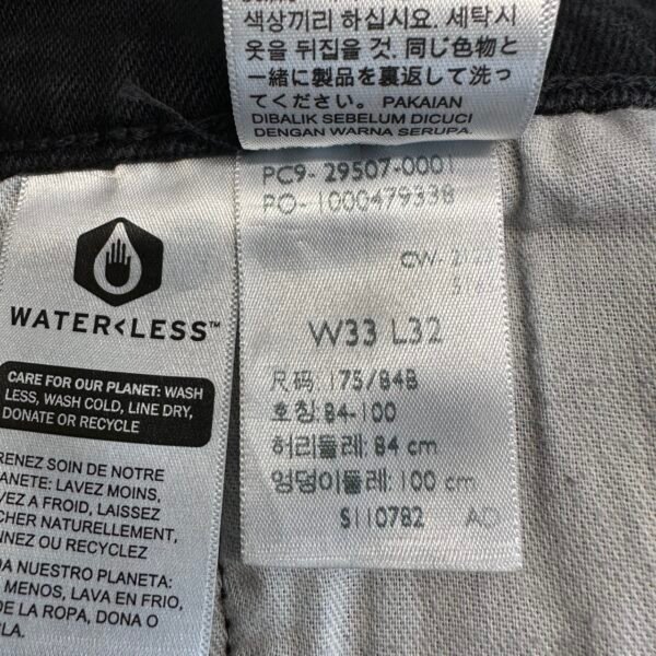 Levi’s 502 Taper Jeans Black W32 L30 Men’s Stretch Slim