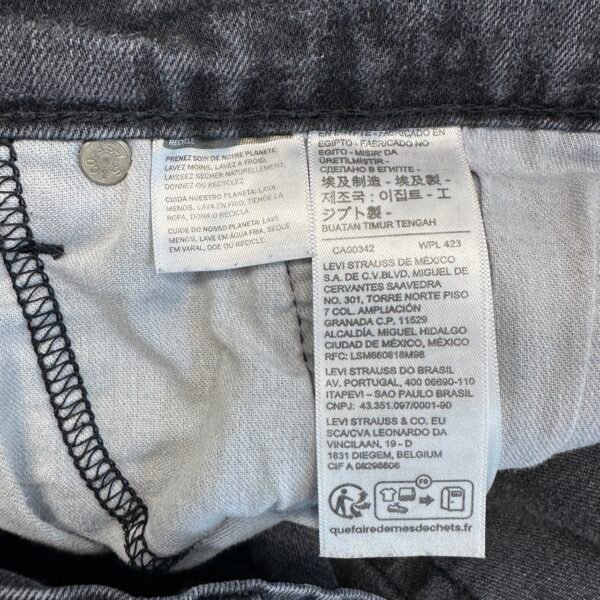Levi’s 505 Jeans Black W34 L28 Men’s Regular Straight Zip