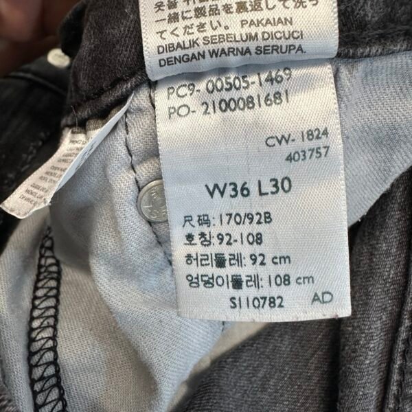 Levi’s 505 Jeans Black W34 L28 Men’s Regular Straight Zip