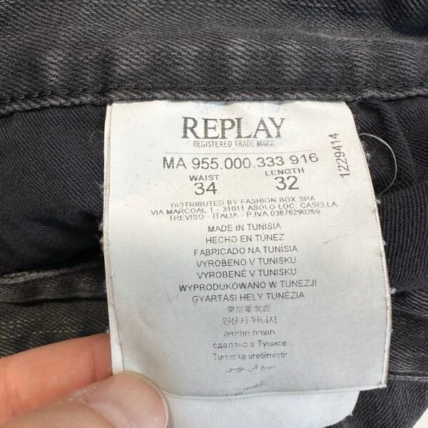Replay Newbill MA955 Jeans Grey W34 L34 Men’s Straight