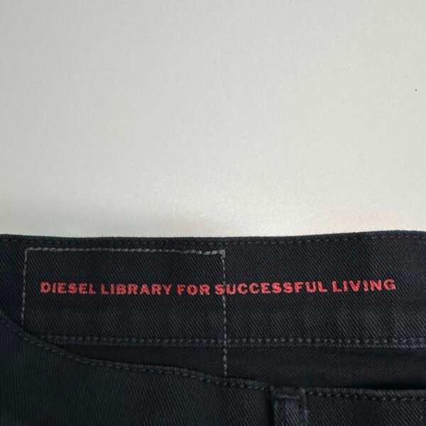 Diesel Library for Successful Living label inside the jeans waistband