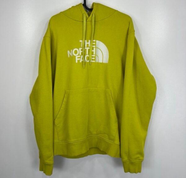 The North Face Drew Peak Hoodie Yellow L Men’s Big Logo