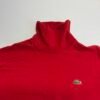 Chemise Lacoste 5191L Turtle Neck Top Red Size 4 / M Men’s Long Sleeve