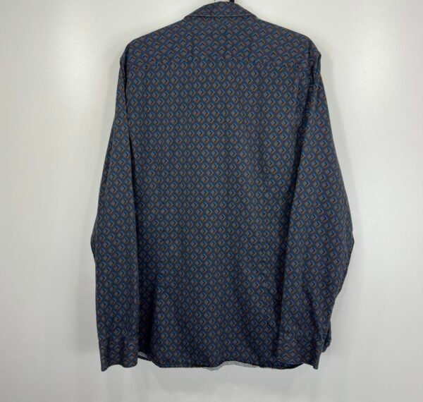 Ted Baker Shirt Geometric Pattern Size 5 / L Men’s Slim Fit