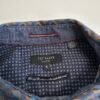 Ted Baker Shirt Geometric Pattern Size 5 / L Men’s Slim Fit