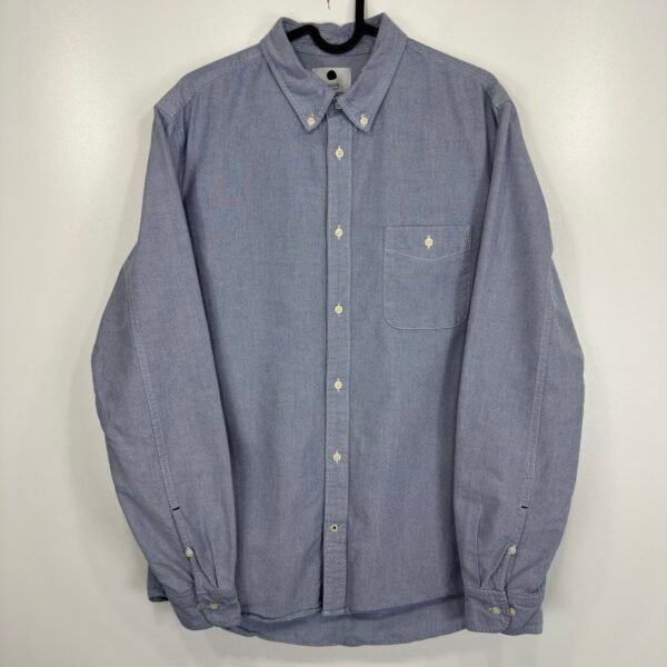 NN07 New Derek Oxford Shirt Blue M Men’s Long Sleeve