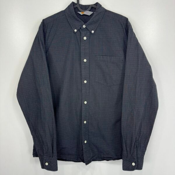 Carhartt Light Shirt Grey Check L Men’s Slim Fit Long Sleeve