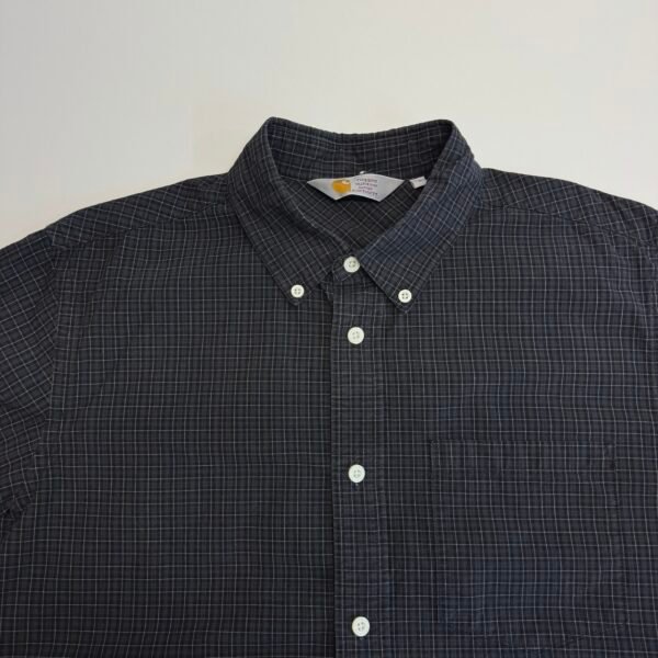 Carhartt Light Shirt Grey Check L Men’s Slim Fit Long Sleeve