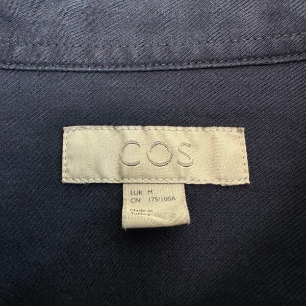 COS Button Down Shirt Dark Blue M Men’s Long Sleeve Twill