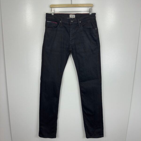 Tommy Hilfiger Ryan Jeans Black W33 L36 Men’s Coated Straight