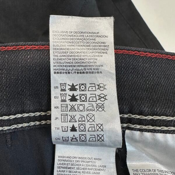 Tommy Hilfiger Ryan Jeans Black W33 L36 Men’s Coated Straight