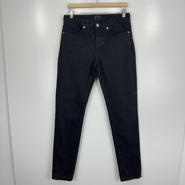 IMG_5998 Large ASKET Jeans Black W31 L34 Men’s Slim Tapered Button Fly