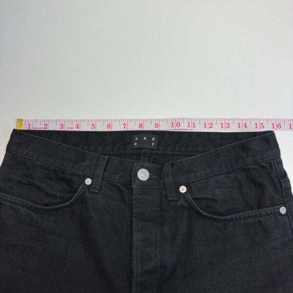 IMG_6007 Large ASKET Jeans Black W31 L34 Men’s Slim Tapered Button Fly