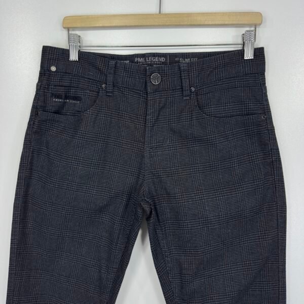 IMG_6074 Large PME Legend Nightflight Chino Grey Plaid W31 L34 Men’s Slim Straight