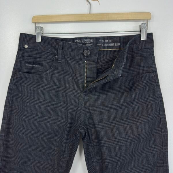 IMG_6076 Large PME Legend Nightflight Chino Grey Plaid W31 L34 Men’s Slim Straight