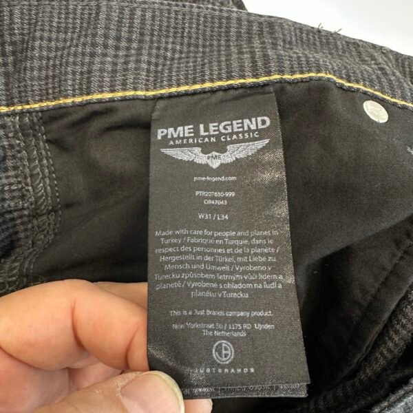 IMG_6083 Large PME Legend Nightflight Chino Grey Plaid W31 L34 Men’s Slim Straight