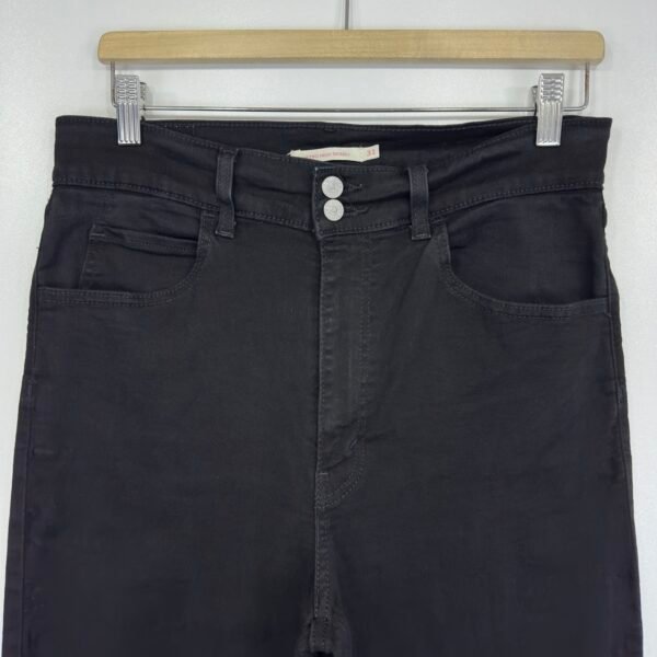 IMG_6130 Large Levi’s Retro High Rise Skinny Jeans Women's Black W31 L28 Stretch Denim