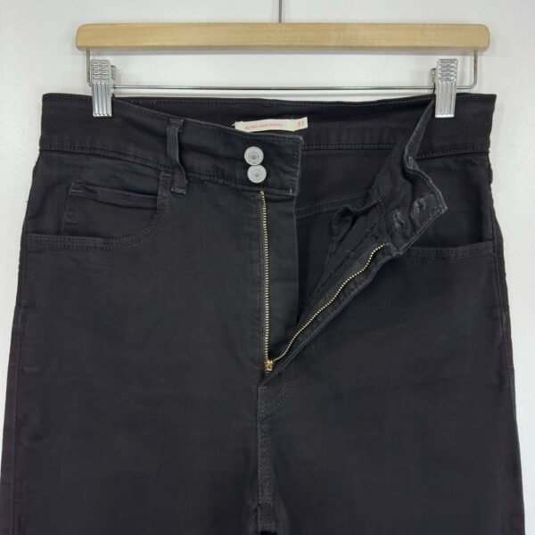 IMG_6131 Large Levi’s Retro High Rise Skinny Jeans Women's Black W31 L28 Stretch Denim