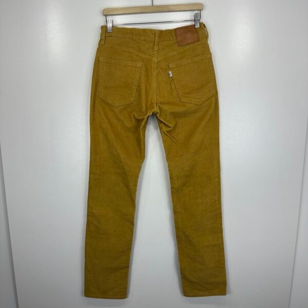IMG_6201 Large Levi’s 514 Mustard Corduroy Trousers W30 L34 Men’s Slim Fit