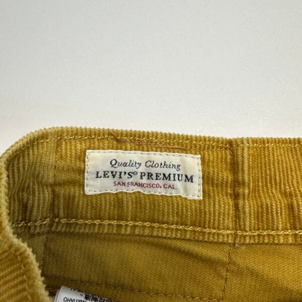 IMG_6205 Large Levi’s 514 Mustard Corduroy Trousers W30 L34 Men’s Slim Fit