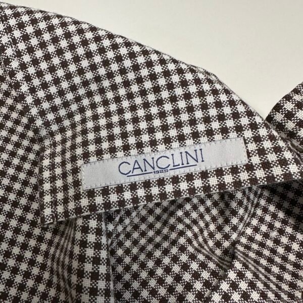 Suitsupply Check Formal Shirt 38 15 Men’s Slim Fit Cutaway