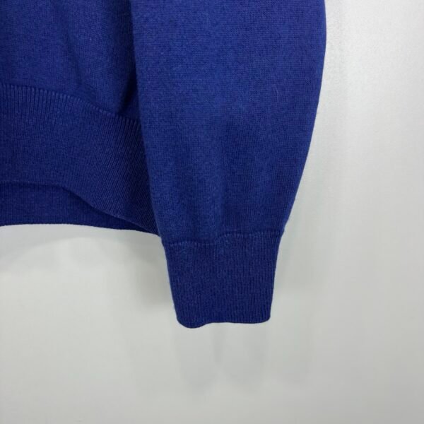 IMG_6283 Large Fred Perry Sweater Blue V-Neck Merino Wool Cotton Men’s M