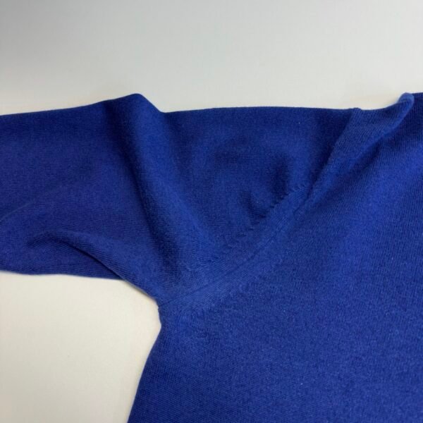 IMG_6291 Large Fred Perry Sweater Blue V-Neck Merino Wool Cotton Men’s M