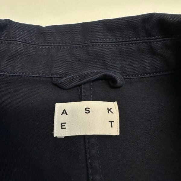 IMG_6298 Large Asket The Overshirt Navy Blue Twill Organic Cotton Men’s M