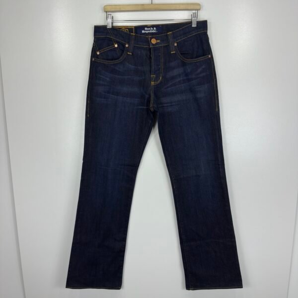 IMG_6307 Large Rock & Republic Henlee Jeans Blue Bootcut Stretch Denim Men’s W34 L34