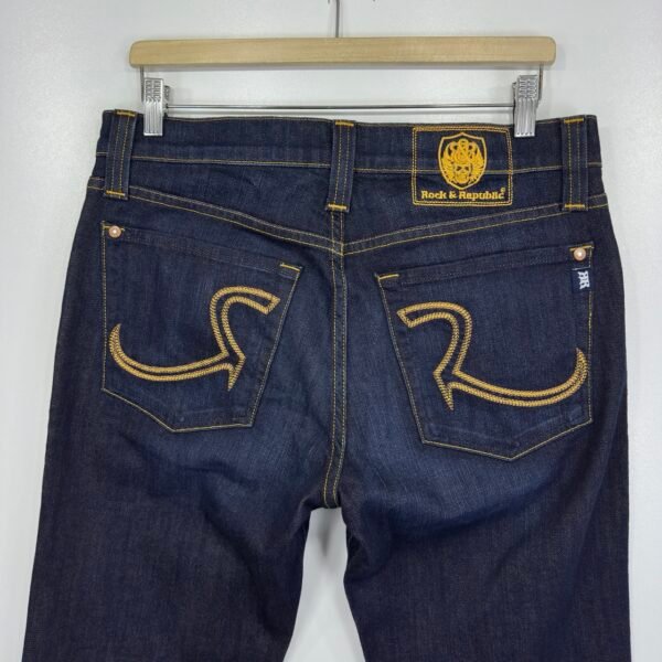 IMG_6310 Large Rock & Republic Henlee Jeans Blue Bootcut Stretch Denim Men’s W34 L34