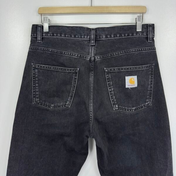 IMG_6364 Large Carhartt Newel Pant Jeans Black W32 L31 Men’s Relaxed Tapered