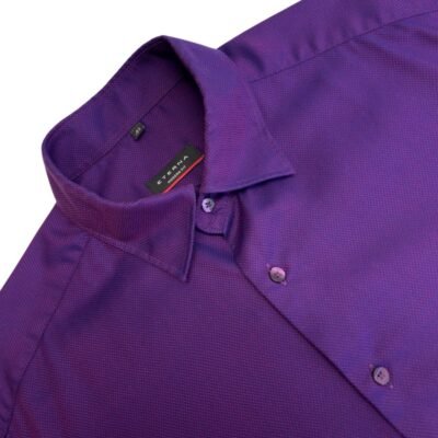 Eterna Shirt Purple 16.5 42 Men's Modern Fit Long Sleeve